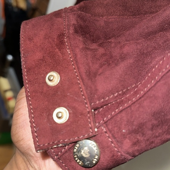 Mens pre loved Suede Zip Front Jacket - Picture 3 of 4